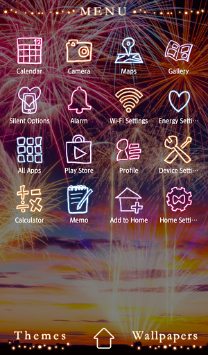 Sundown Fireworks Theme Screenshot 1