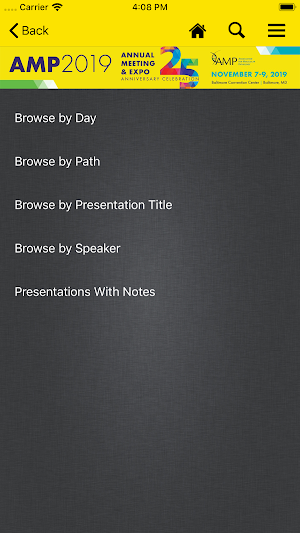 AMP Meetings Screenshot 2