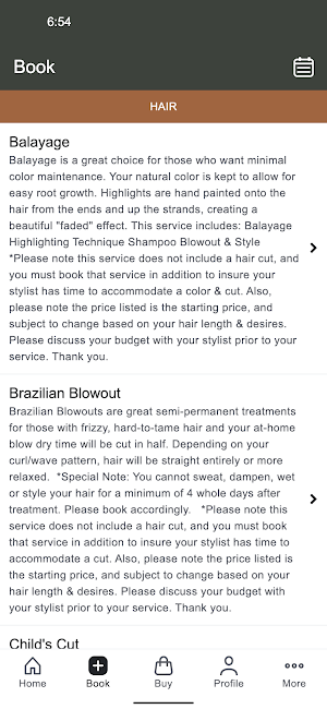 CopperLeaf Spa & Salon Screenshot 1