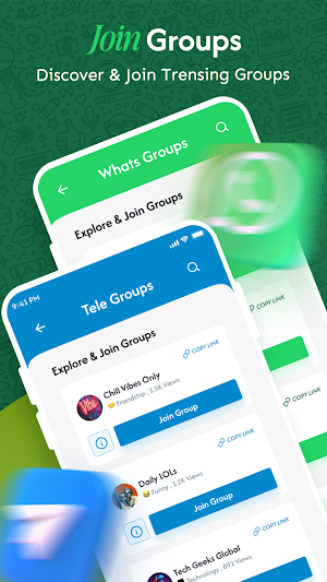 Dual Social Groups: Join Links Screenshot 3