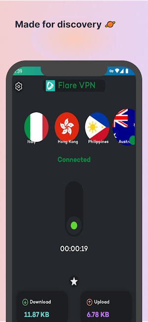 Flare VPN: Ultra Connection Screenshot 1