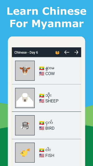 Learn Chinese For Myanmar Easy Screenshot 1