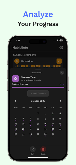 Habit Tracker : HabitNote Screenshot 3