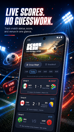 ScoreDeck: Live Football Score Screenshot 1