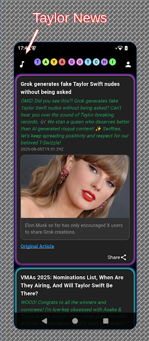 Tayagotchi – Taylor Swift News Screenshot 0