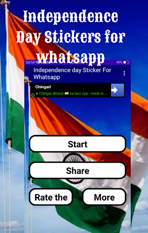 Independence day : 15 August Stickers For Whatsapp Screenshot 1