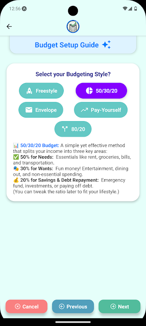 MBA (Moolah BudgetApp) Screenshot 1