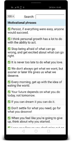 Motivational Phrases Screenshot 0