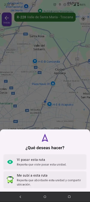 Ubica tu Ruta: Transporte MTY Screenshot 3