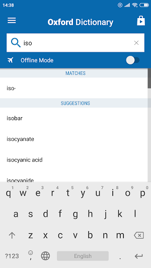 Oxford Dictionary of Chemistry Screenshot 1