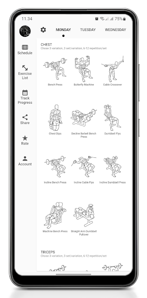 Gym Schedule Screenshot 1