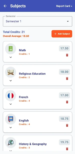 My Study : Grades and Planning Screenshot 1