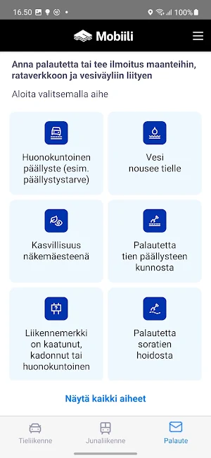 Fintraffic Mobiili Screenshot 2