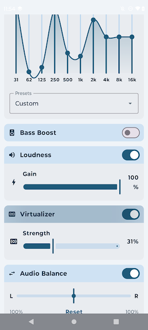 Sound Equalizer: Bass Booster Screenshot 2