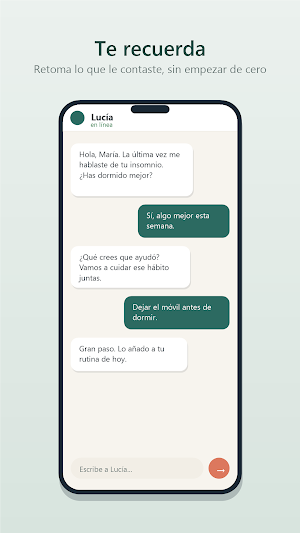 Lucía: Bienestar y Ánimo IA Screenshot 0