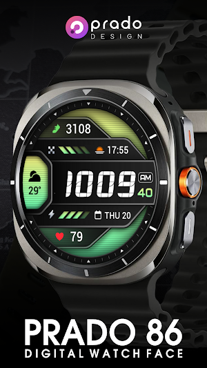 PRADO 86 Digital Watch Face Screenshot 1
