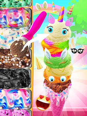 Unicorn Ice Cream Desserts Screenshot 2