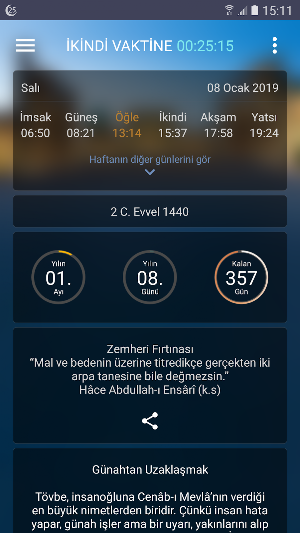 Semerkand Takvimi Yeni Screenshot 2