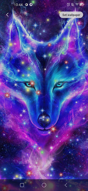 Glitter Wolf Live Wallpapers Screenshot 1