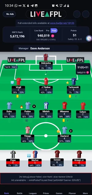 LiveFPL Screenshot 1