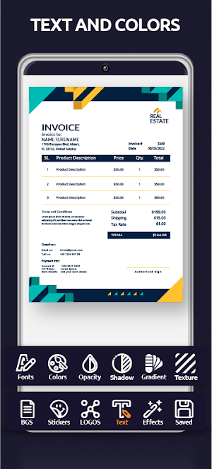 Invoice Maker, Design Template Screenshot 3