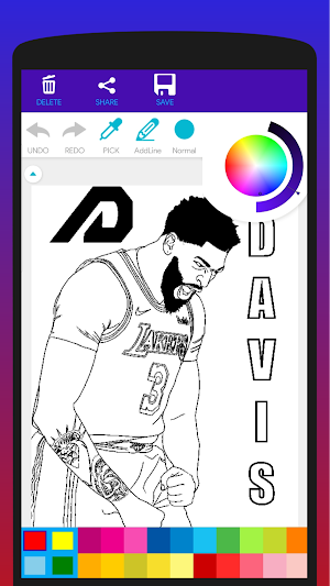 Basketball Stars Coloring Book Screenshot 1