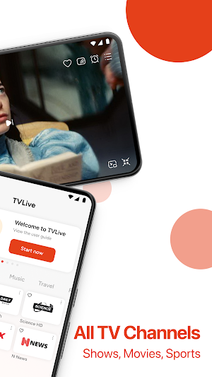 TVLive: Watch Live TV & Movies Screenshot 1