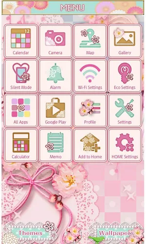 Japanese Lace Wallpaper Theme Screenshot 1