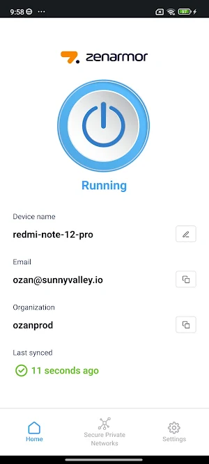 Zenarmor Private Access Screenshot 1