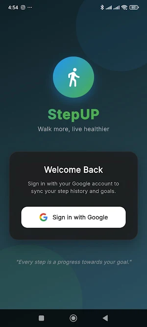 StepUP – Walk & Step Tracker Screenshot 1