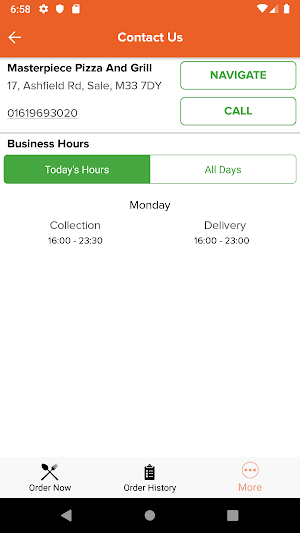 Masterpiece Pizza And Grill Screenshot 3