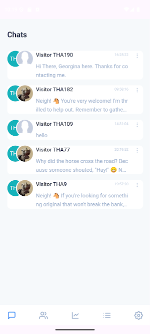 SiteChat Screenshot 1