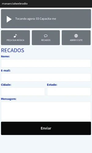 Manancial Web Rádio Screenshot 2