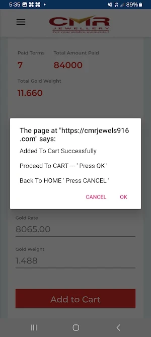 CMR Purchase Plan Screenshot 3