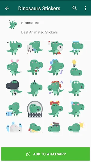 Dinosaur stickers Screenshot 2