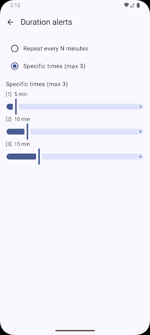 Call Timer Talk Duration Alert Screenshot 1