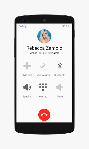 Rebecca Zamolo Fake Call Video and Chat Simulation Screenshot 1