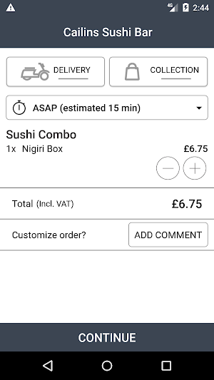 Cailins Sushi Bar Screenshot 2