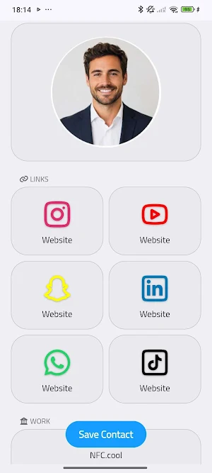 NFC.cool Business Card Maker Screenshot 0