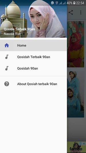 Lagu Qosidah Terbaik tahun 1990an Screenshot 1