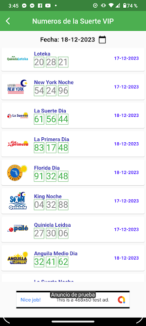 Numeros de la Suerte VIP Screenshot 2
