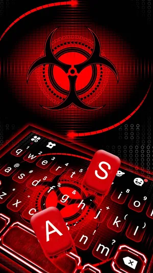 Red Sharingan Keyboard Theme Screenshot 1