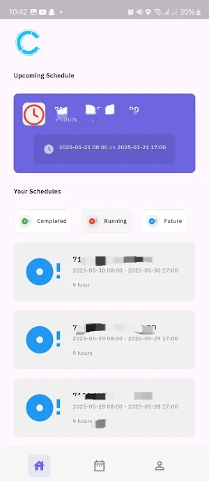 MYCZ Scheduler Screenshot 2