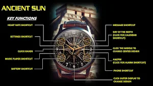 Ancient Sun Wear OS Watch Face Screenshot 1