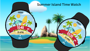 Summer Island Time Watch Screenshot 1