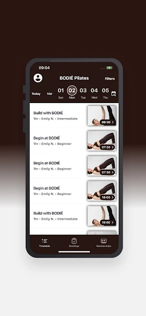 BODIE Pilates Screenshot 2
