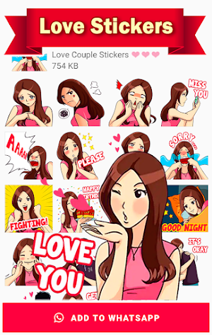 Love Couple Stickers for WhatsApp Screenshot 2