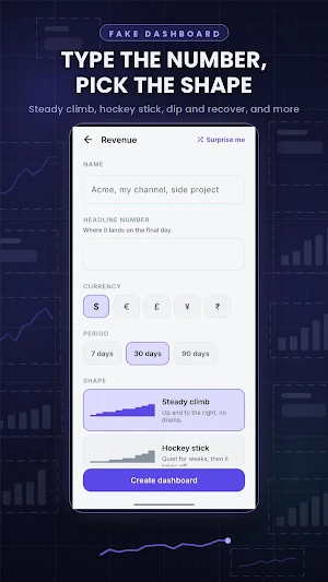 Larp Fake Dashboard Screenshot 1