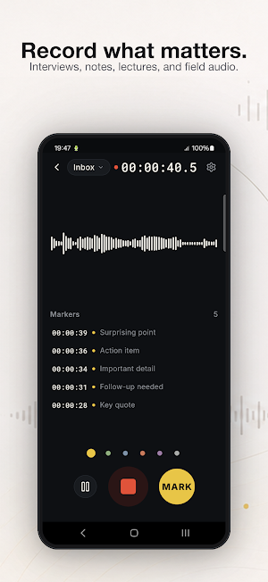 FieldRecorder: Mark Audio Screenshot 0