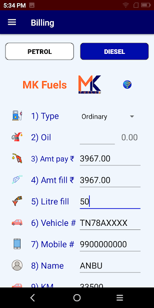 MK Fuels Screenshot 3